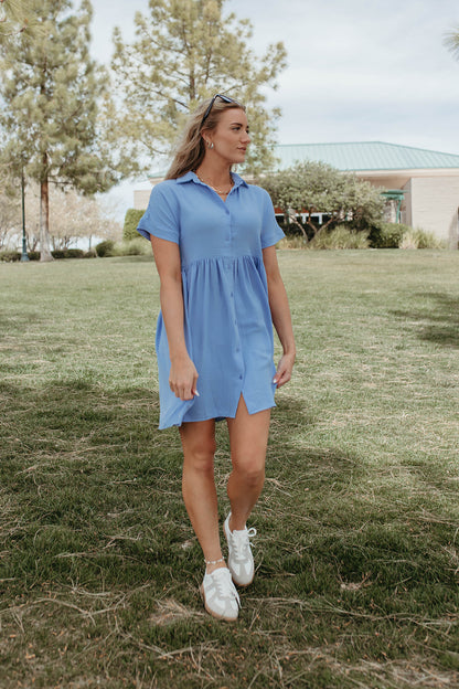 THE HEIDI DRESS IN SOFT CHAMBRAY