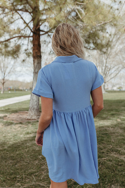 THE HEIDI DRESS IN SOFT CHAMBRAY