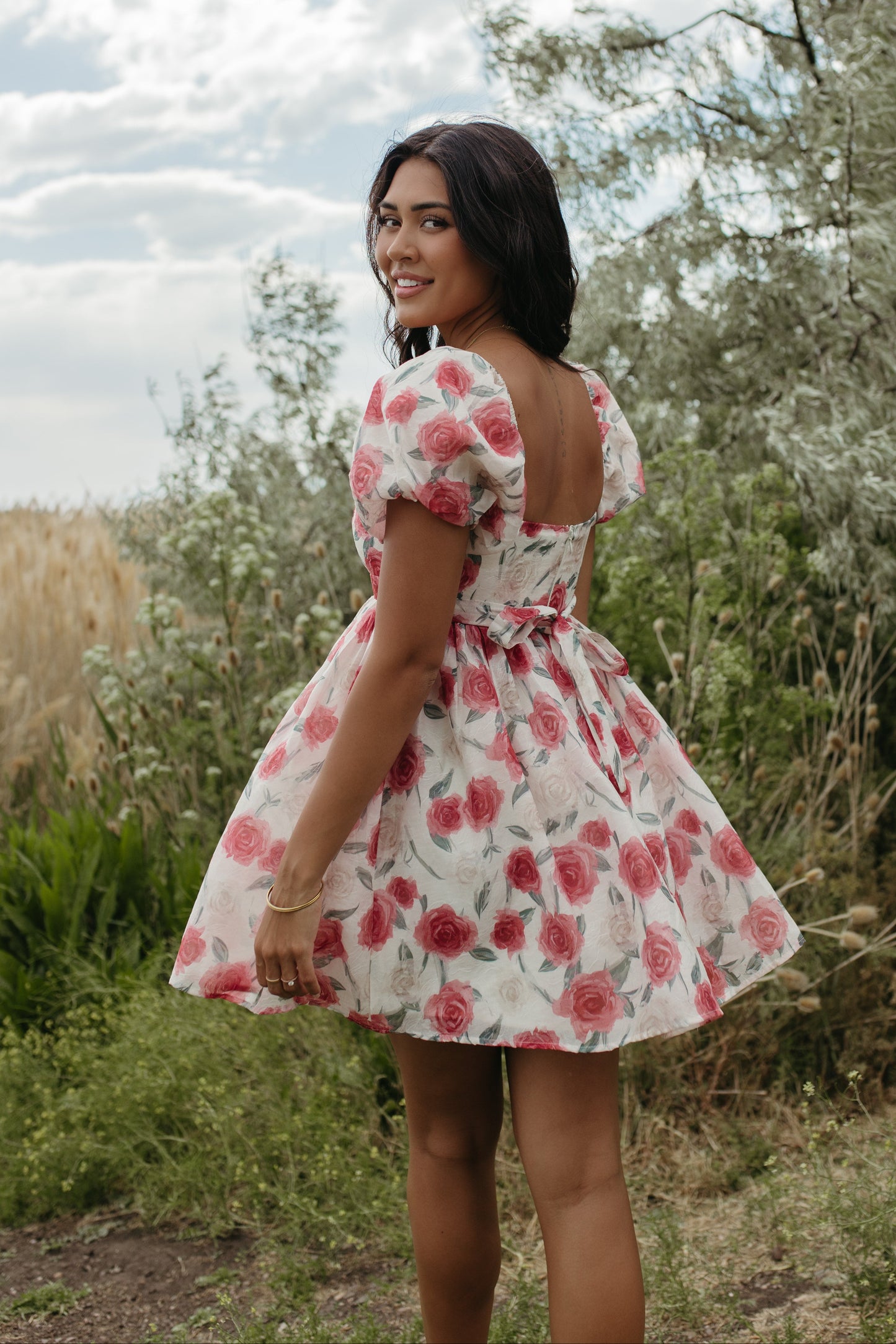 THE VANESSA ROSE PRINT DRESS