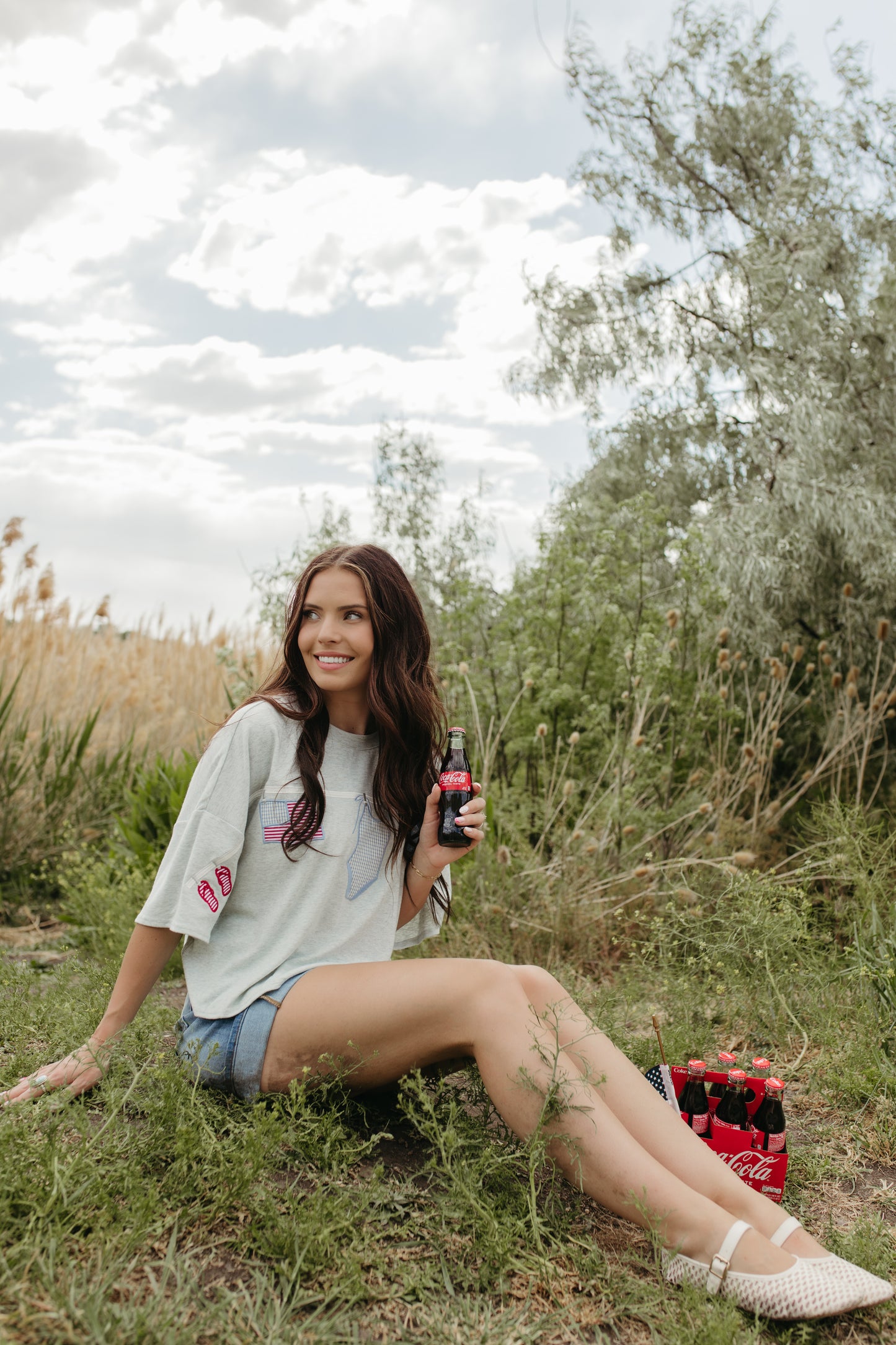 THE KATIE CLOTHESLINE EMBROIDERED TOP