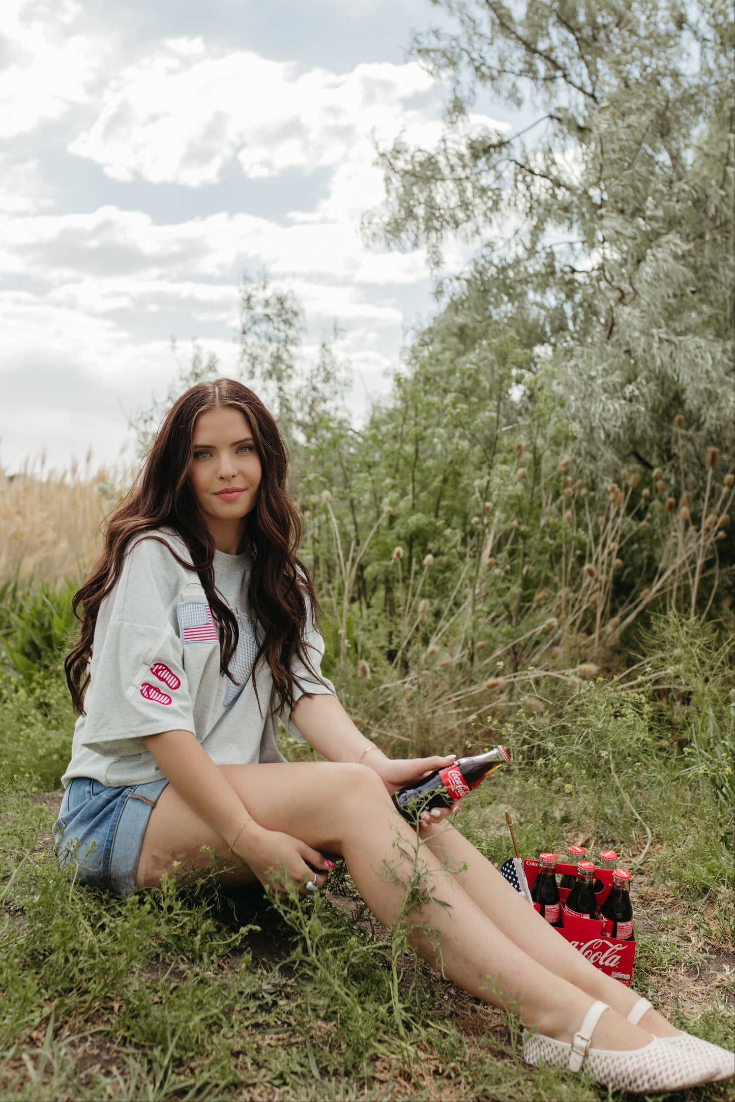 THE KATIE CLOTHESLINE EMBROIDERED TOP
