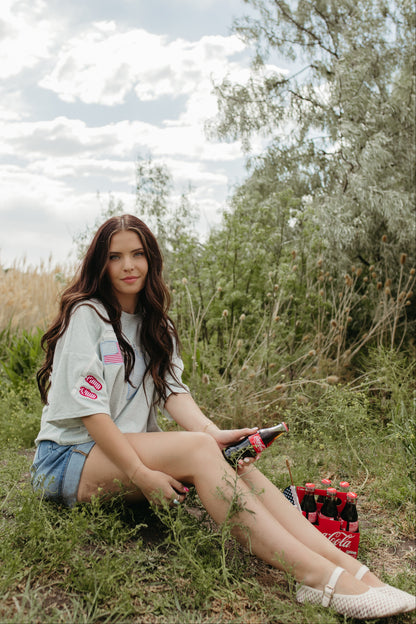 THE KATIE CLOTHESLINE EMBROIDERED TOP