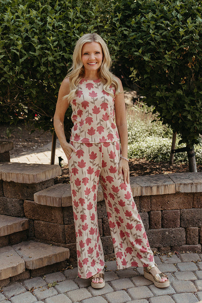 THE YARETZI FLORAL WIDE LEG SET