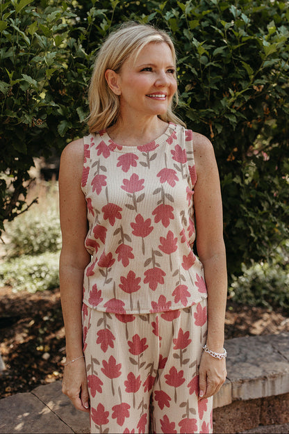 THE YARETZI FLORAL WIDE LEG SET