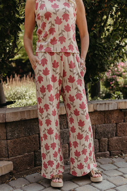 THE YARETZI FLORAL WIDE LEG SET