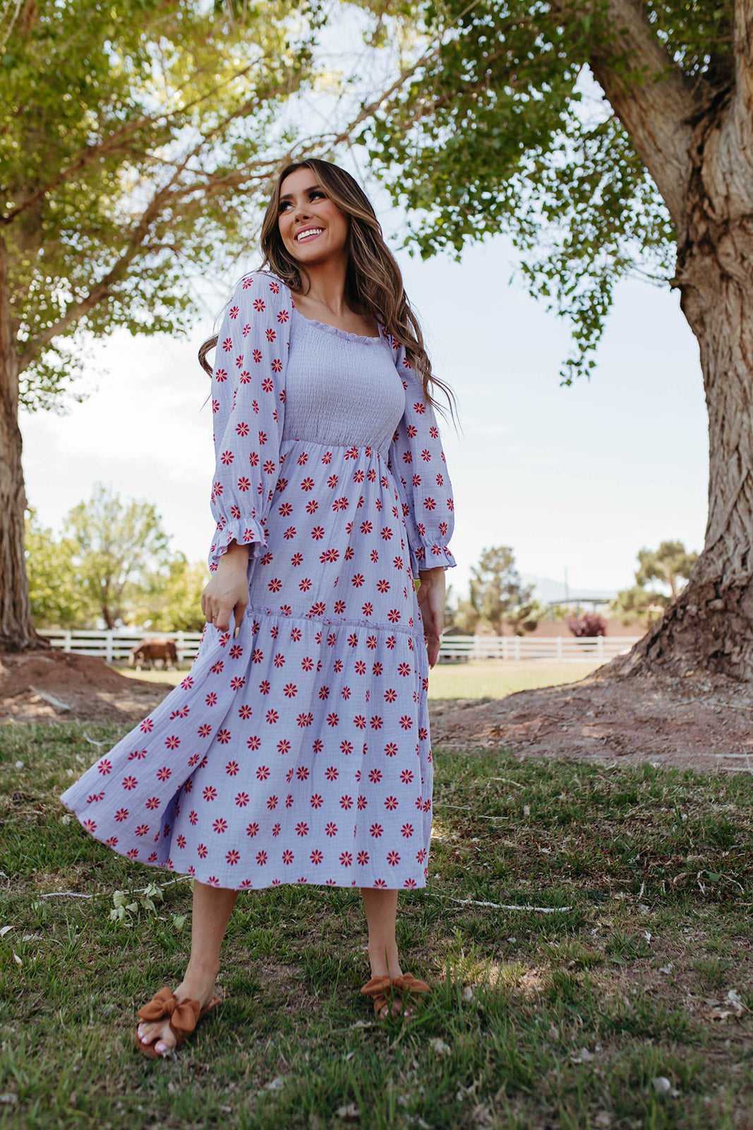Ooh Fashion The Daisy Mae Maxi Dress in Lavender X Large