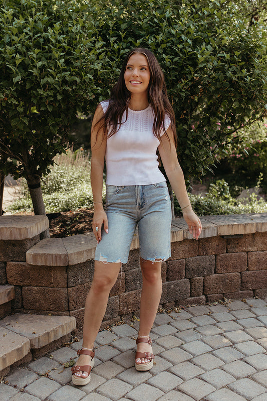 THE LILLY TARIA HIGH TANK IN WHITE