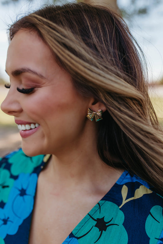 THE BIG BOW EARRINGS IN GOLD