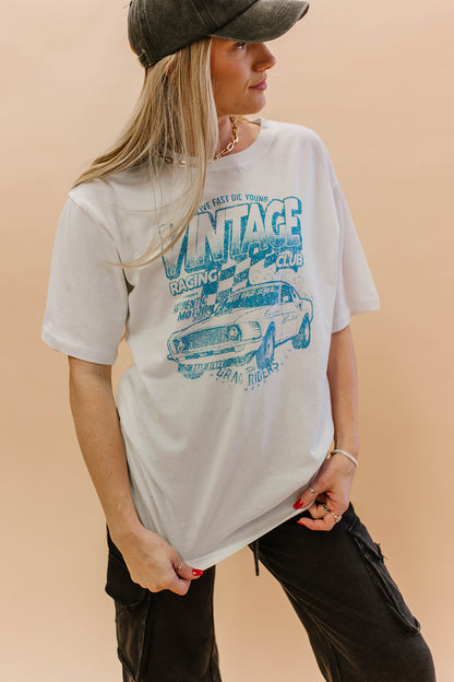 THE VINTAGE RACING SHIRT IN WHITE