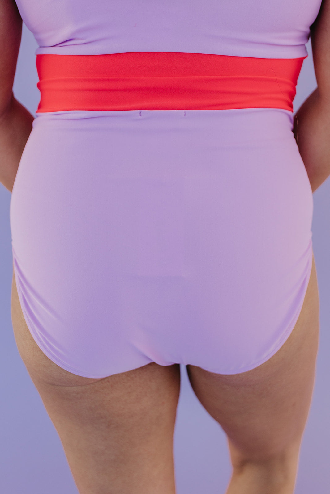 MIAMI SWIM BOTTOM IN LILAC COLORBLOCK BY PINK DESERT X SARAH TRIPP