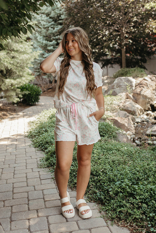 THE EDDA PINK FLORAL SET