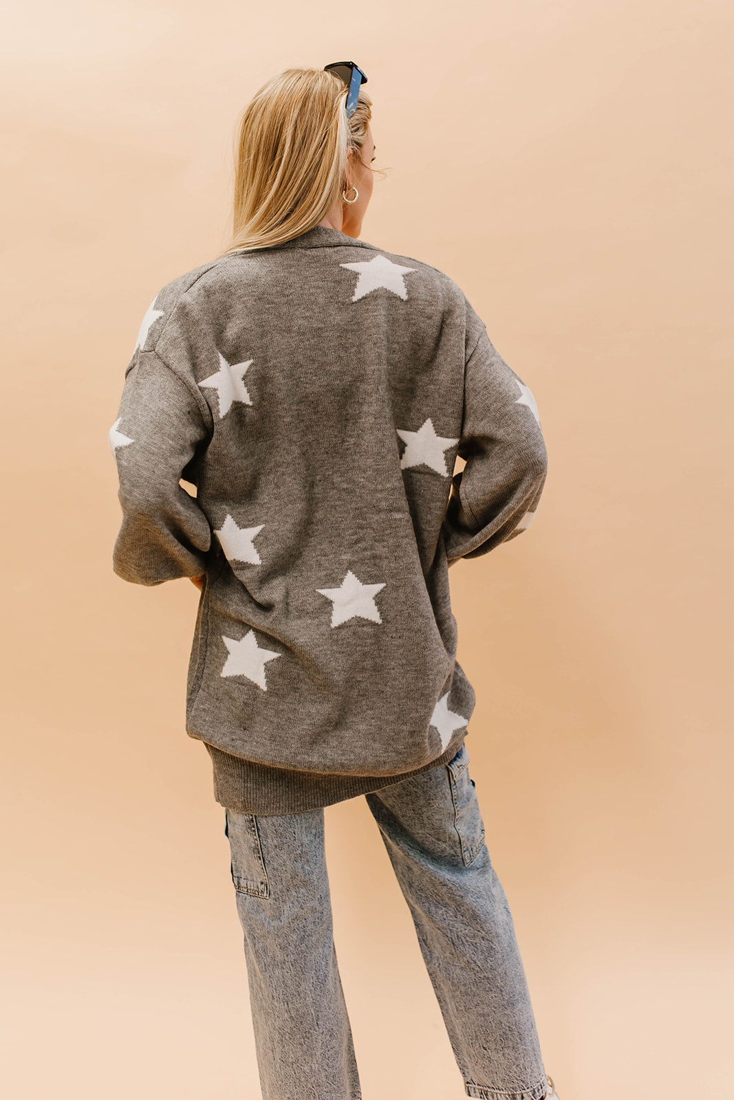 Grey hooded on sale star cardigan