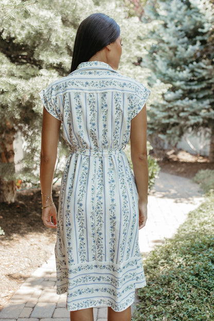THE VIOLA FLORAL TIE DRESS
