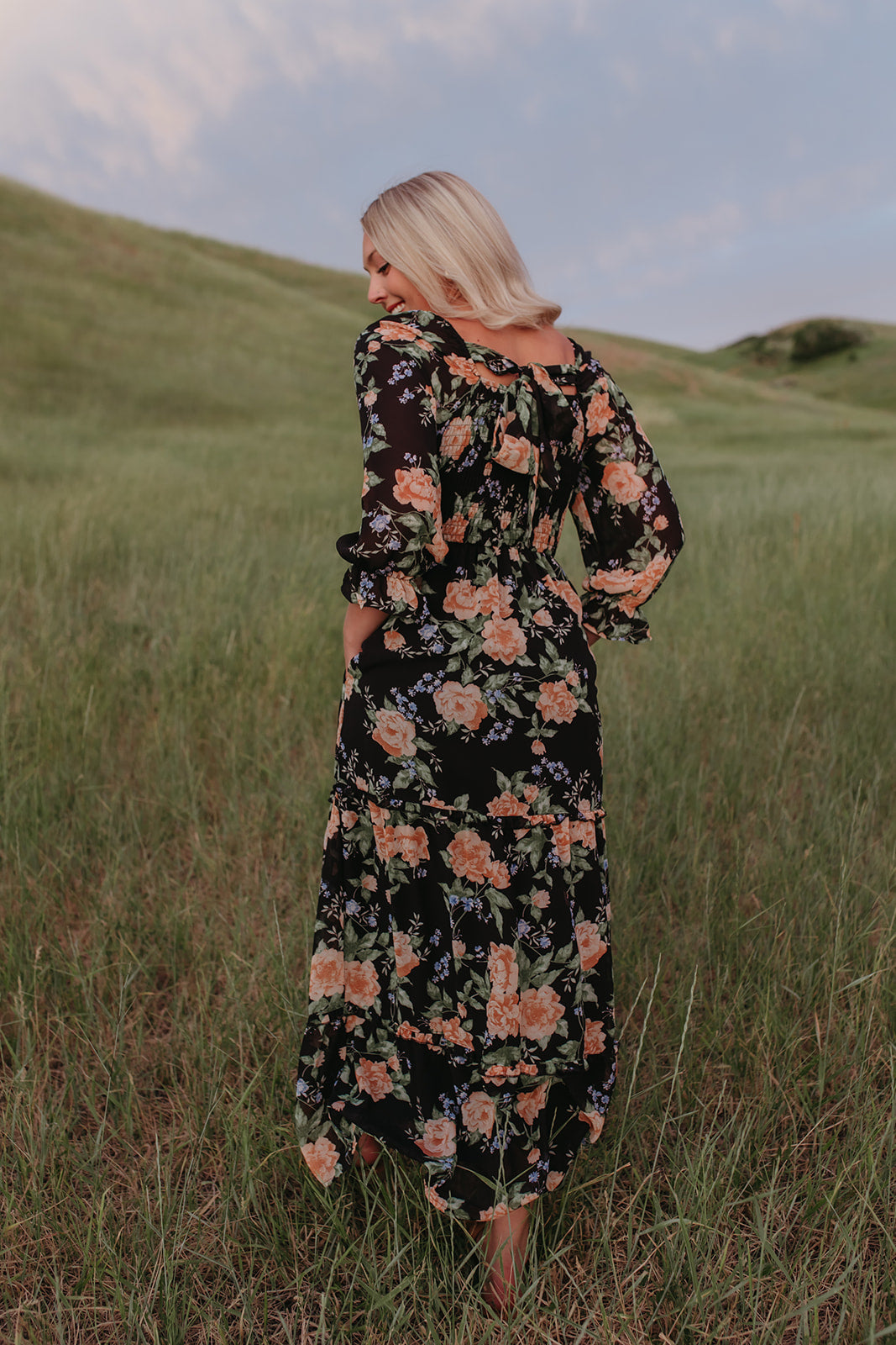 maternity fall maxi dress Tiffany Rose Francesca Maternity Maxi Dress Champagne