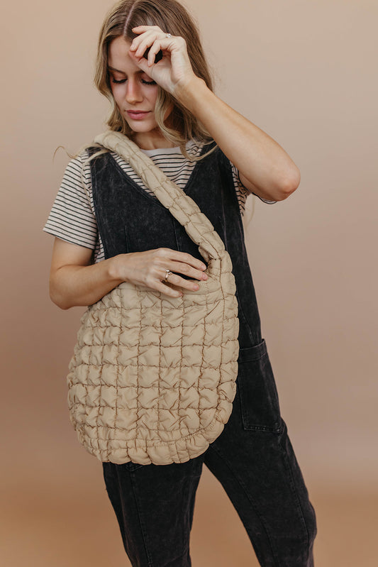 THE QUILTED SHOULDER BAG (2 COLORS)
