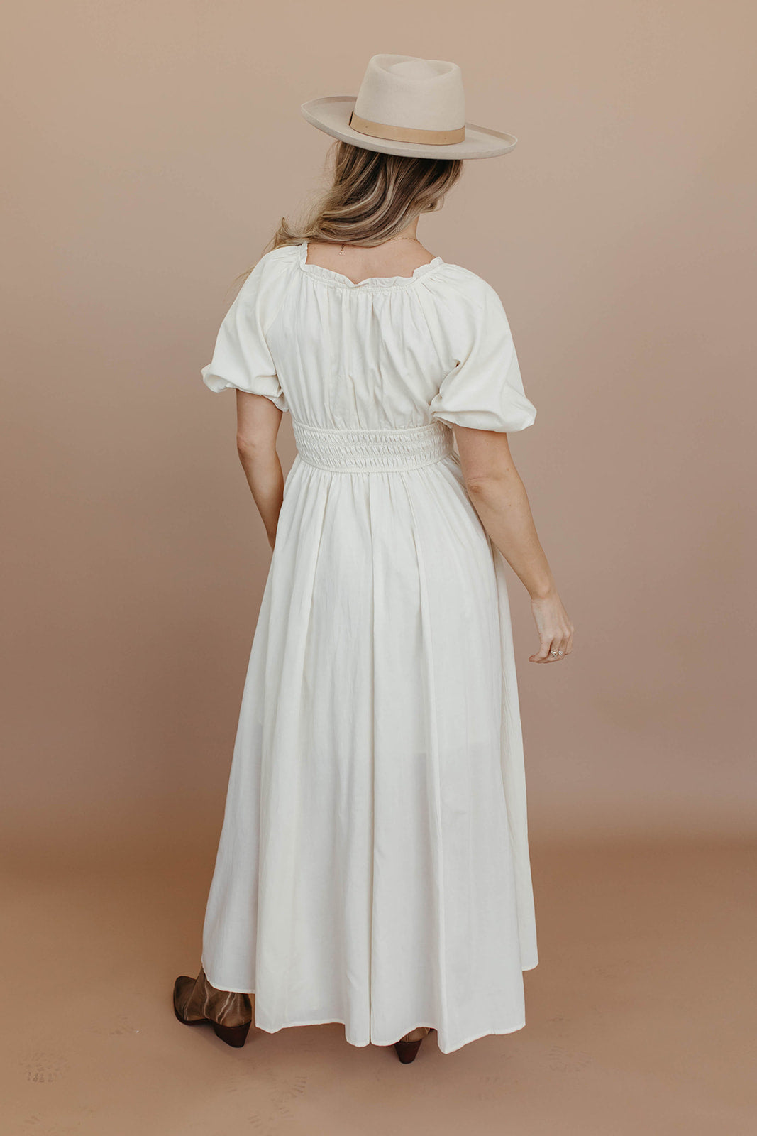 THE AMBERLYN MAXI DRESS IN IVORY