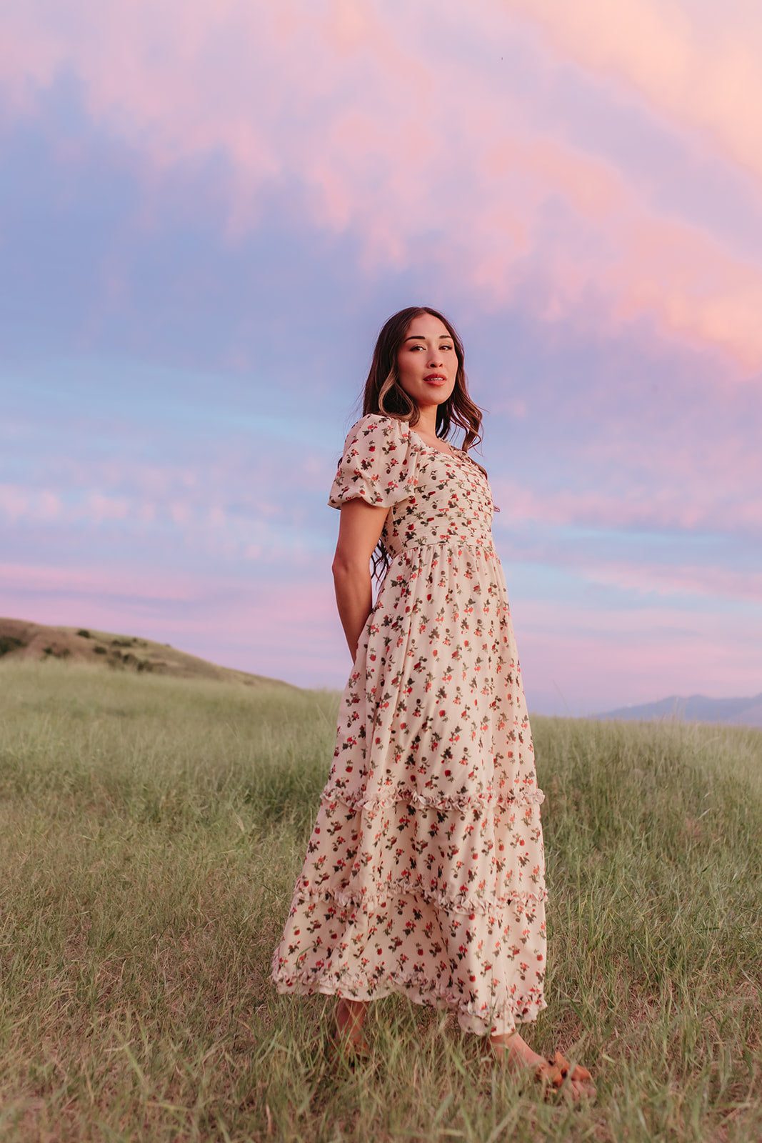 The Annalise Maxi Dress in Rose Floral by Pink Desert - XXX-Large The Annalise Maxi Dress in Rose Floral by Pink Desert - XXX-Large