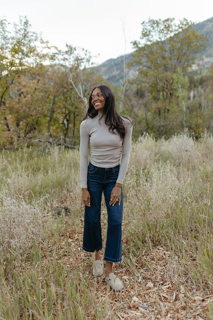 THE BECCA WIDE LEG JEANS IN DARK WASH