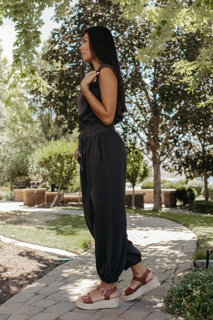 THE ESMA BLACK JUMPSUIT