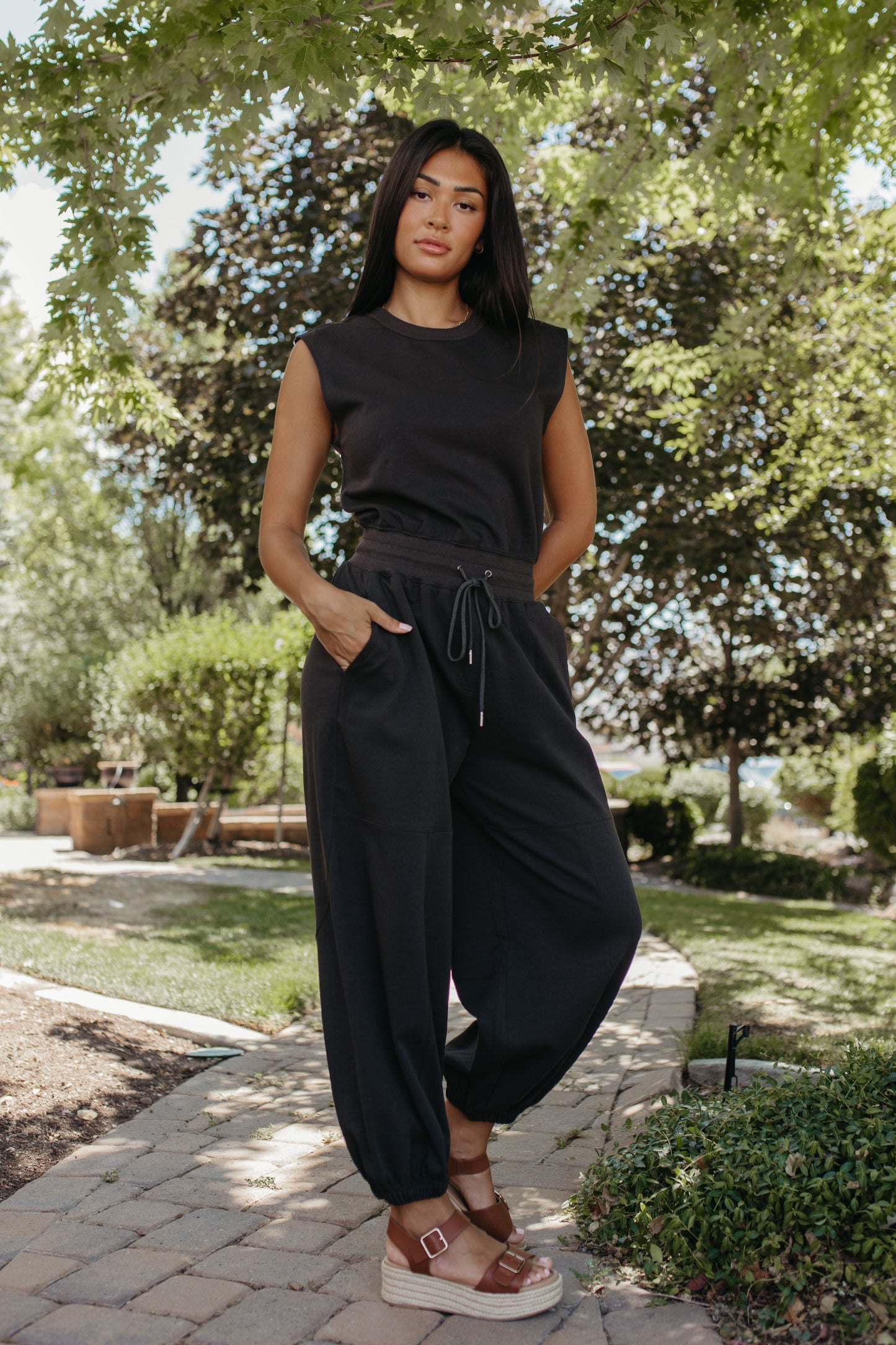 THE ESMA BLACK JUMPSUIT