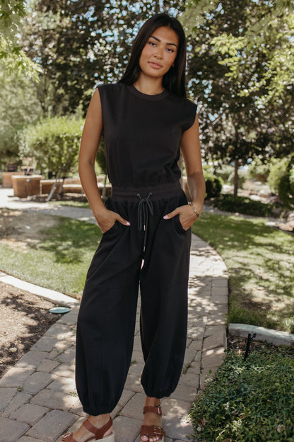 THE ESMA BLACK JUMPSUIT