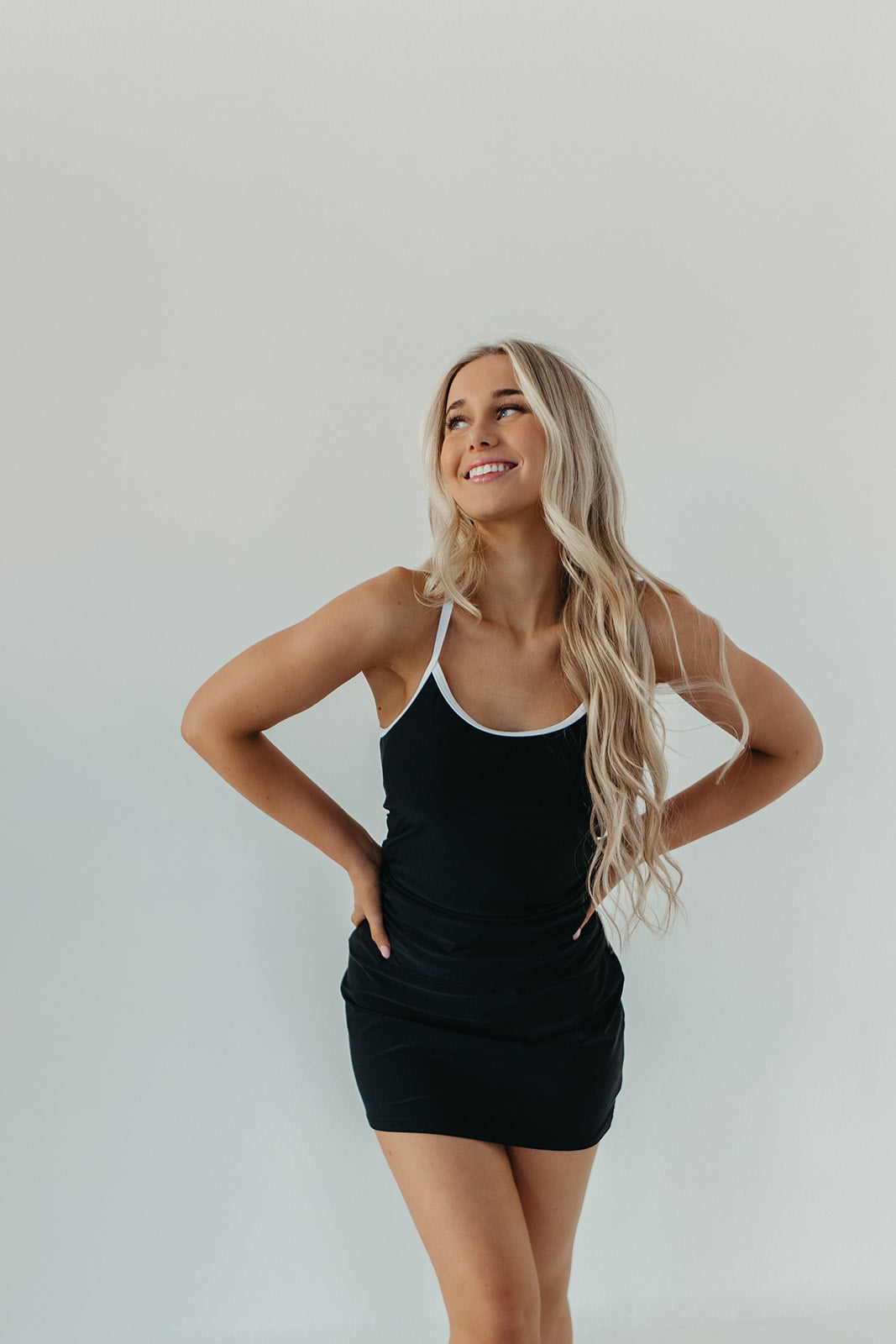 ACTIVE SWIM SKIRT IN BLACK BY PINK DESERT