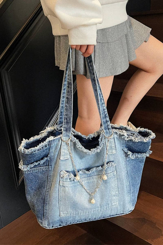 THE JANELLE POCKET BAG IN BLUE