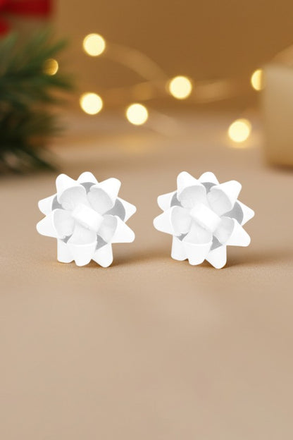 THE HOLIDAY BOW STUD EARRINGS SMALL