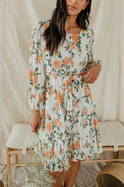 THE FALLING FOR YOU DRESS IN APRICOT ROSE BY PINK DESERT