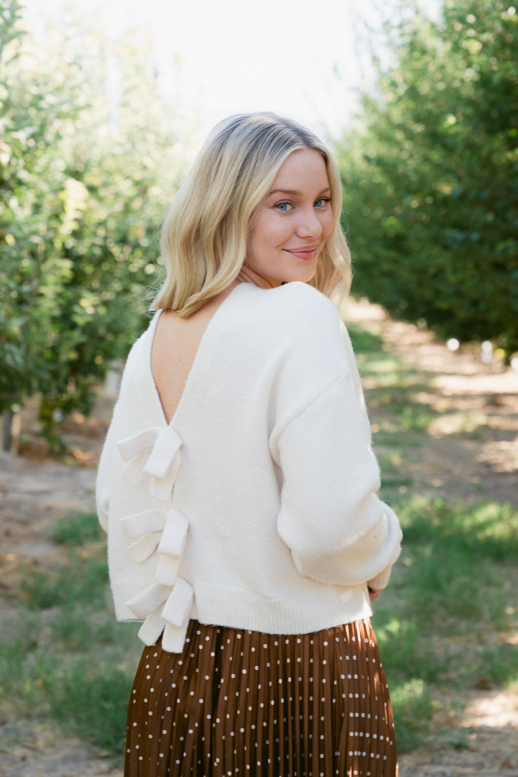THE CLARA SWEATER IN CREAM