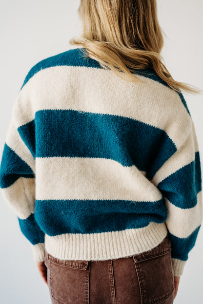 Stretch oversized stripe sweater | PINK DESERT