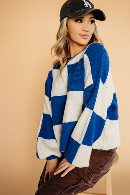 Checkered sweater for fall | PINK DESERT