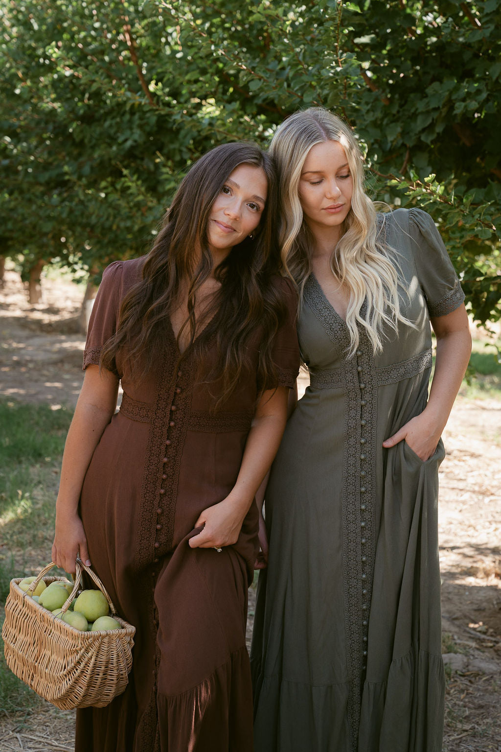 THE ROSEMARIE BUTTON MAXI IN MOCHA
