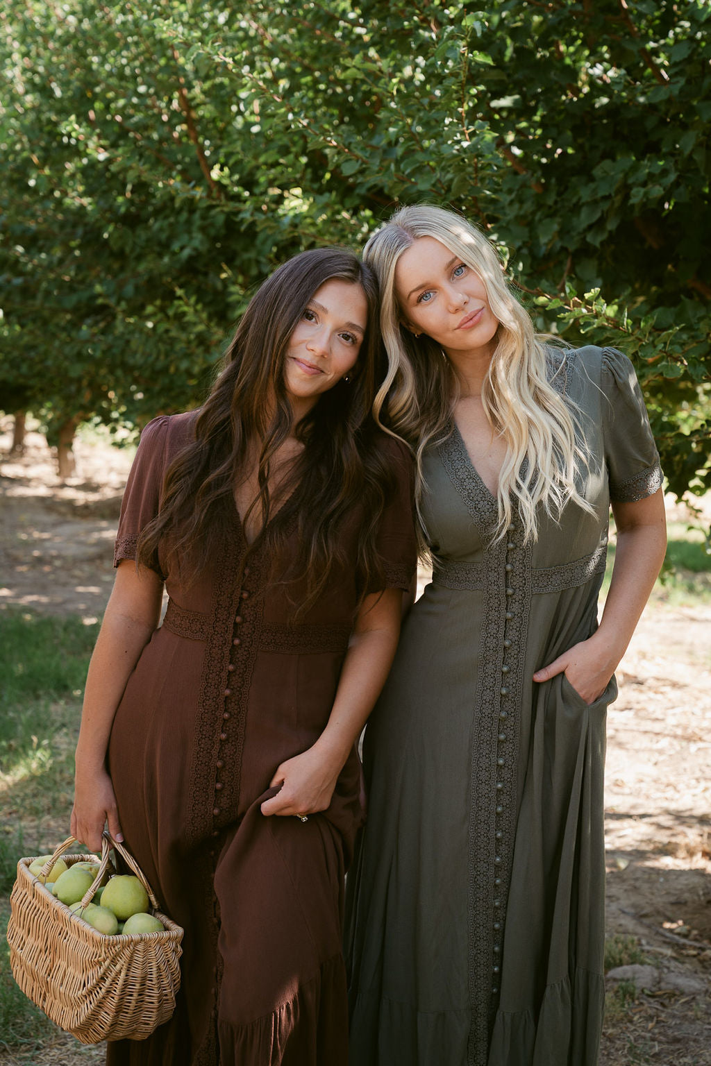THE ROSEMARIE BUTTON MAXI IN MOCHA