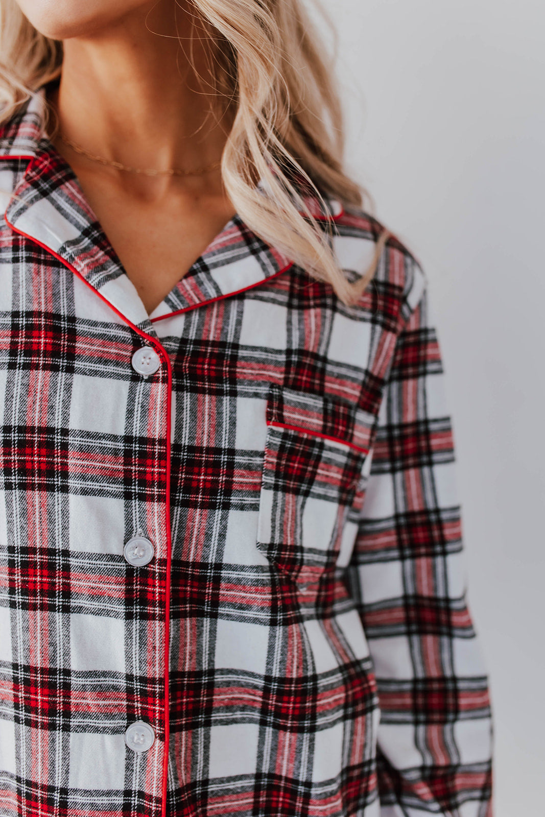 PLAID FIRESIDE FLANNEL Desert – THE IN RED PAJAMAS Pink