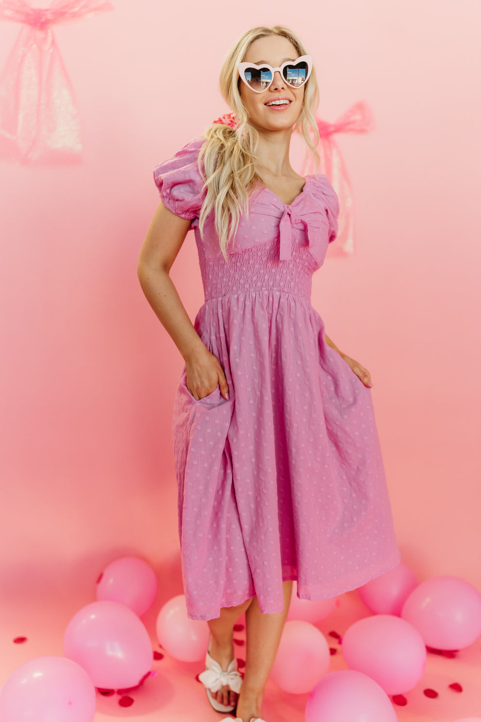 Paisley Daisy Flounce Dress w/Built in Shelf Bra