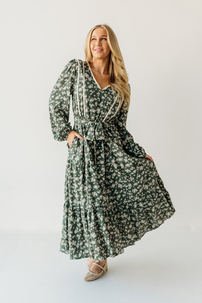 THE MATTILYN FLORAL DRESS IN GREEN