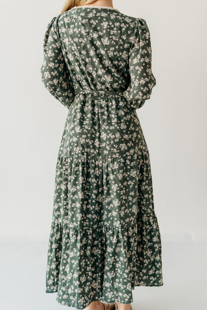 THE MATTILYN FLORAL DRESS IN GREEN