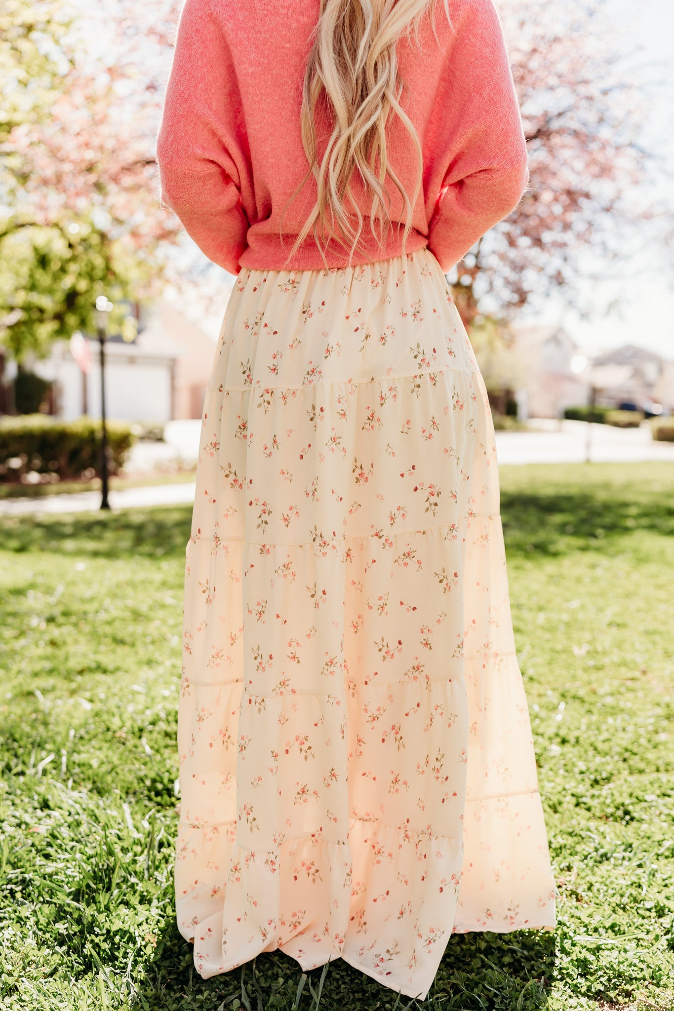 THE LARISSA FLORAL PRINT SKIRT IN YELLOW