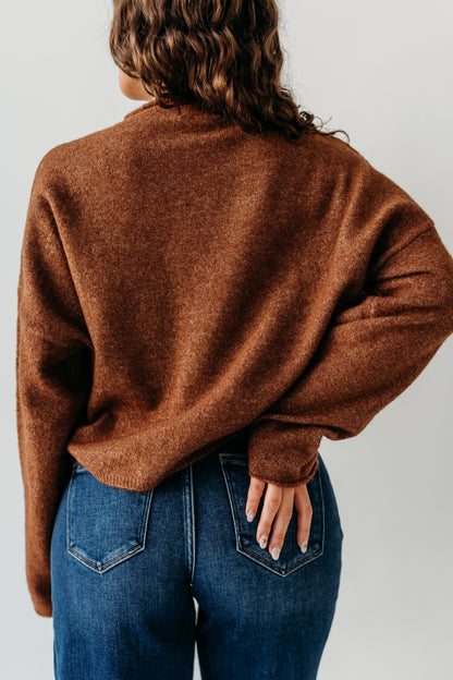 THE CAMPBELL CARDIGAN IN BROWN