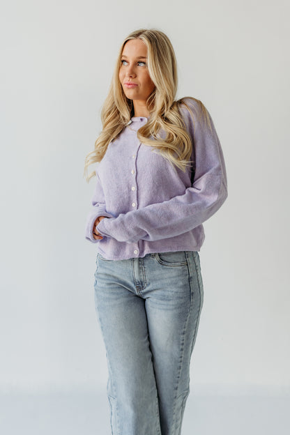 THE CAMPBELL CARDIGAN IN LAVENDER