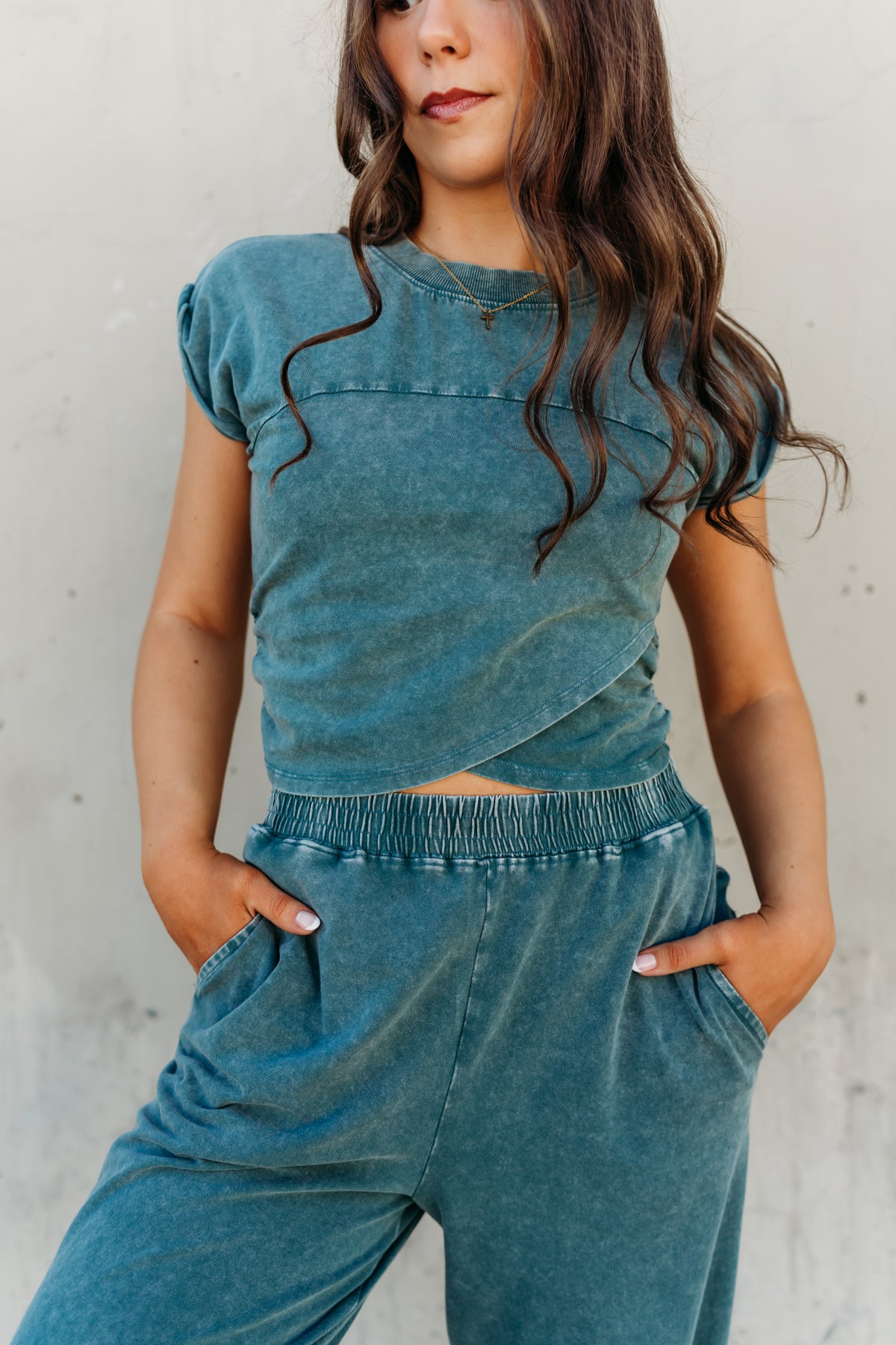 THE KYLIE CROSSOVER SET IN TEAL