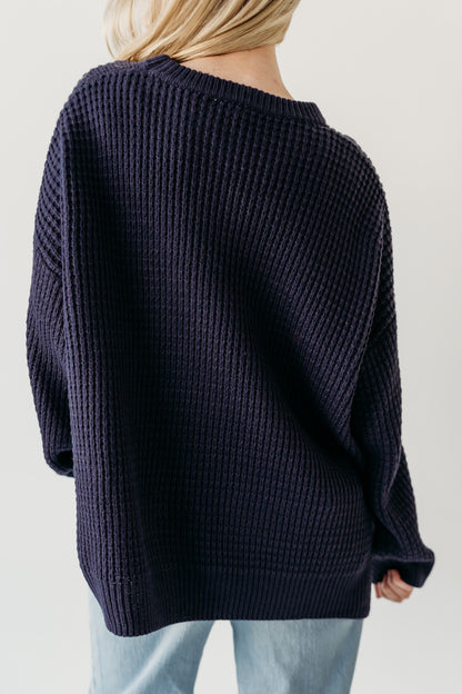 THE ALLI CLASSIC SWEATER IN NAVY