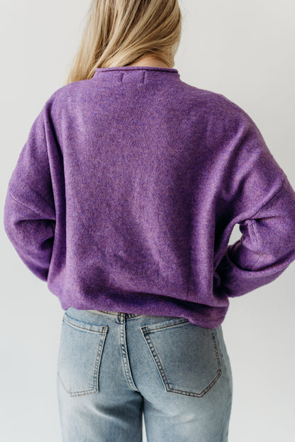 THE CAMPBELL CARDIGAN IN PURPLE