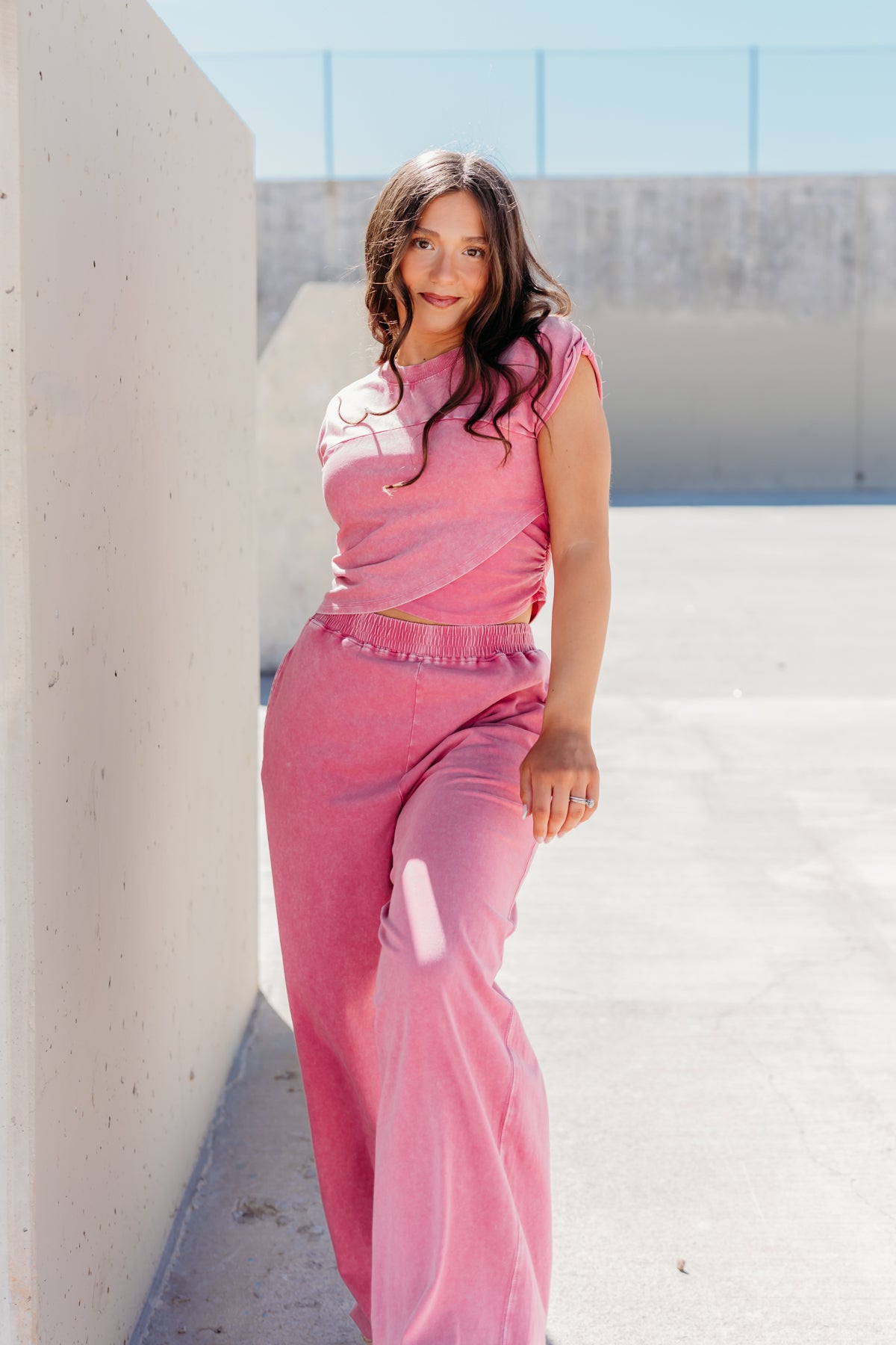 THE KYLIE CROSSOVER SET IN FUCHSIA