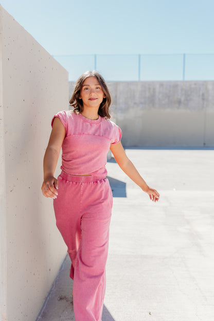 THE KYLIE CROSSOVER SET IN FUCHSIA