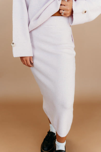 THE PAIGE SWEATER SET IN PURPLE