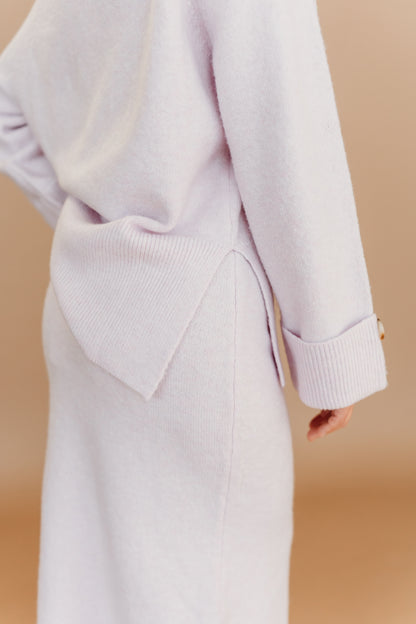 THE PAIGE SWEATER SET IN PURPLE