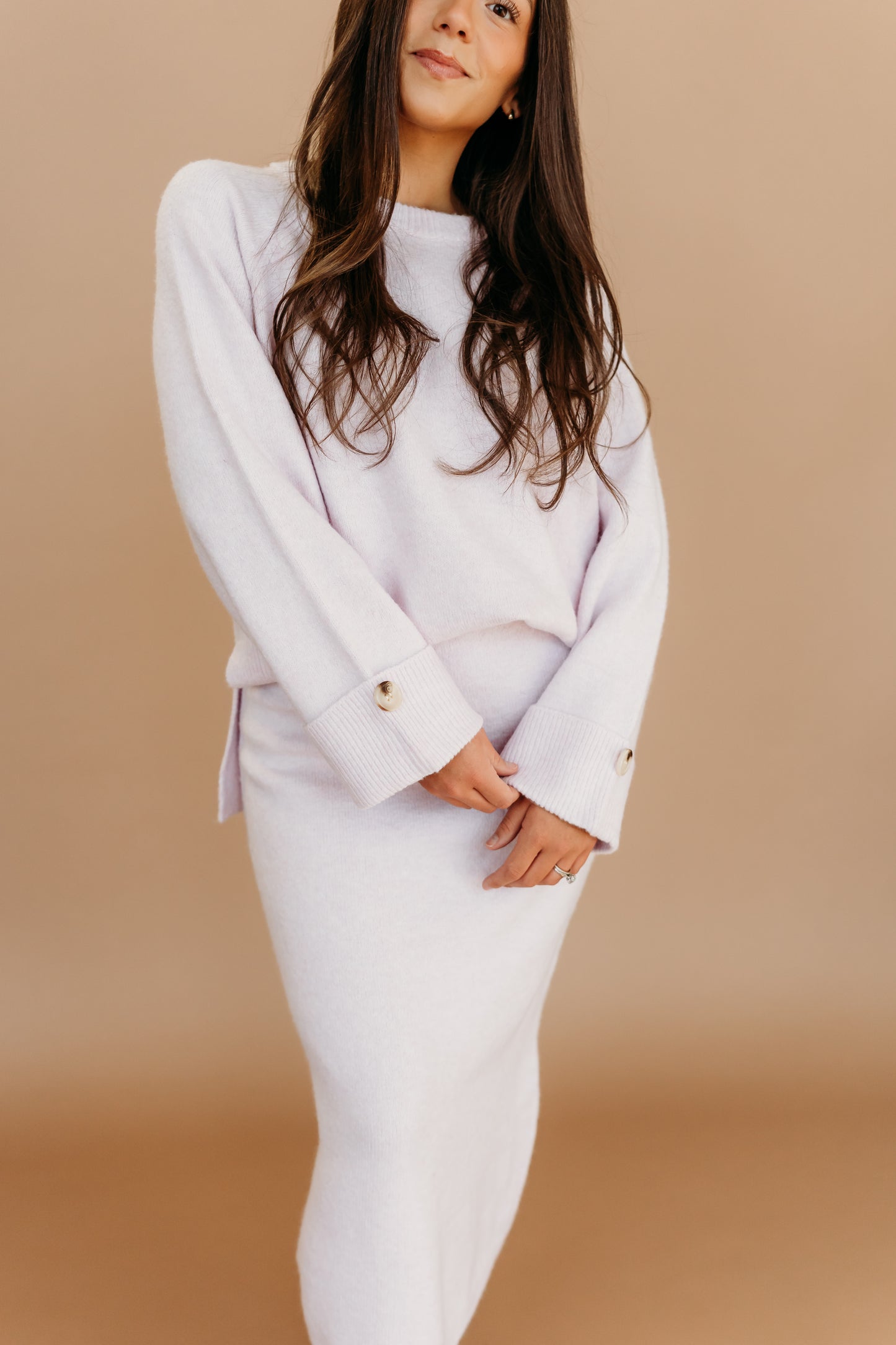 THE PAIGE SWEATER SET IN PURPLE