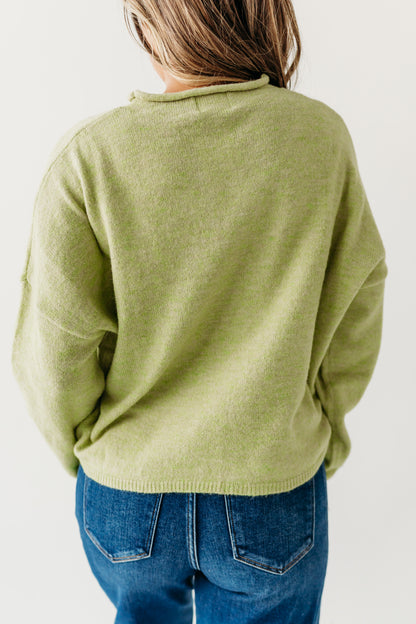 THE CAMPBELL CARDIGAN IN LEMONGRASS